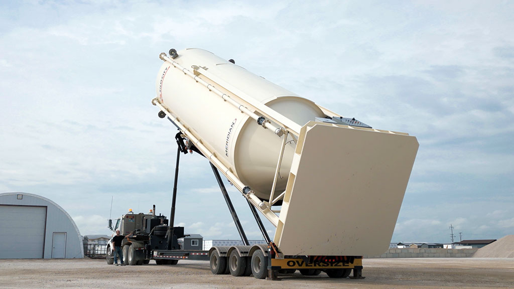 Meridian Manufacturing Image 3: Meridian Manufacturing’s Mobile Cement Silo: A Smarter, Safer Solution for On-Site Cement Storage